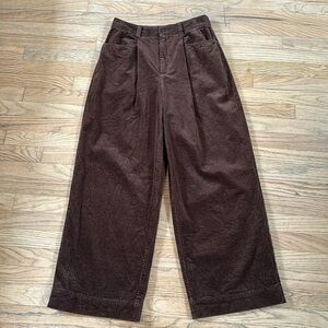 Madewell Corduroy Trousers Brown Size 8